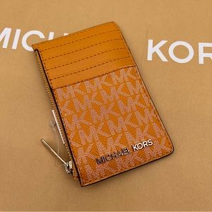 Michael Kors Jet Set Travel MD TZ Card Case Wallet
